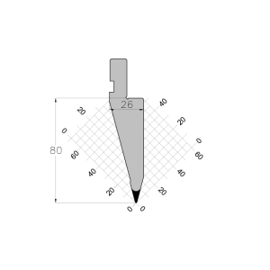 ES PUNCH 30° R0.6 H80 L835 mm