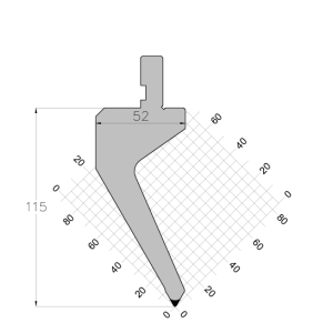 ES PUNCH 60° R0.8 H115 L835 mm