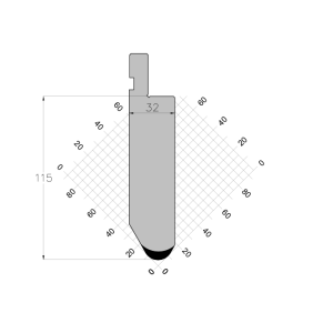 ES PUNCH 60° R10 H115 L835 mm