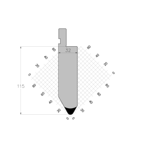 ES PUNCH 60° R5 H115 L835 mm