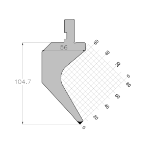 ES PUNCH 85° R0.25 H104.70 L835 mm