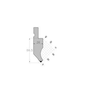 ES PUNCH 85° R0.25 H66.50 L835 mm