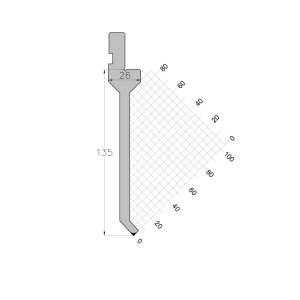 ES PUNCH 85° R0.6 H135 L835 mm