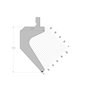 ES PUNCH 85° R0.8 H145 L835 mm