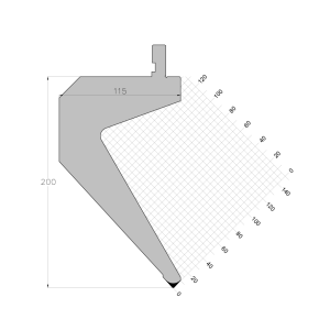 ES PUNCH 85° R1 H200 L505 mm