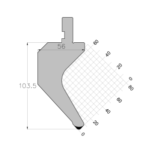 ES PUNCH 85° R3 H103.50 L835 mm