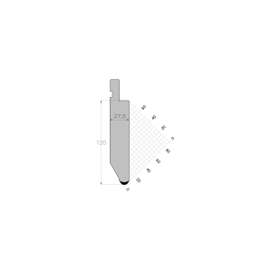 AFH ES PUNCH 60° R6 H120 L415 mm