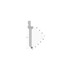 AFH ES PUNCH 86° R0.6 H120 L835 mm