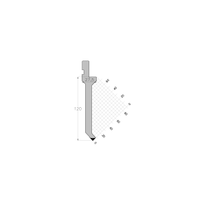 AFH ES PUNCH 86° R1.5 H120 L835 mm