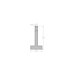 ES DIE 35° V6 H120 L800S mm