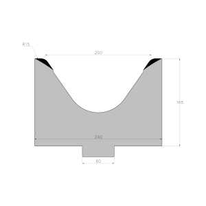 ES DIE 70° V200 H185 L200 mm