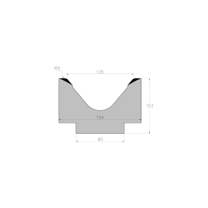ES DIE 80° V125 H103 L800S mm