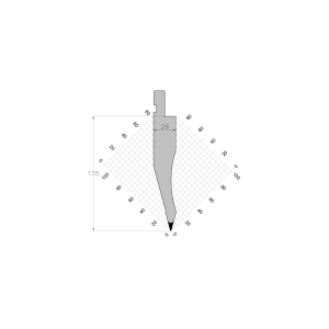 ES PUNCH 30° R0.5 H135 L800S mm