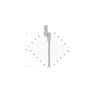 ES PUNCH 30° R0.6 H140 L835 mm