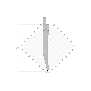 ES PUNCH 30° R1 H200 L800S mm