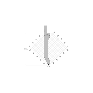 ES PUNCH 60° R0.8 H135 L835 mm