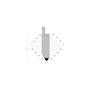 ES PUNCH 60° R5 H115 L835 mm