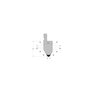 ES PUNCH 60° R6 H65 L800S mm