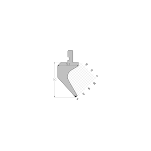 ES PUNCH 85° R0.25 H90 L415 mm