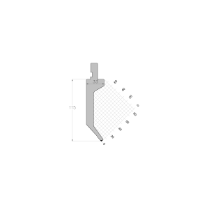 ES PUNCH 85° R0.6 H115 L415 mm