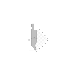 ES PUNCH 85° R0.8 H105 L800S mm