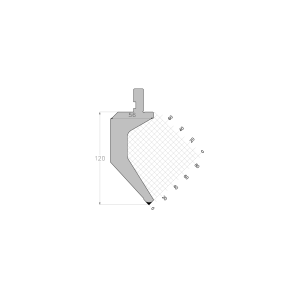 ES PUNCH 85° R0.8 H120 L800S mm