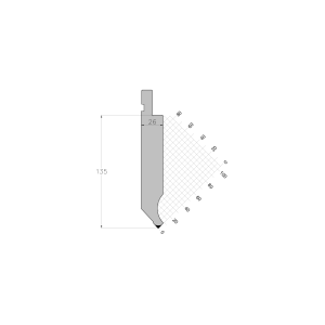 ES PUNCH 85° R0.8 H135 L800S mm
