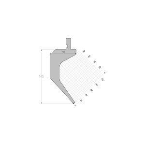 ES PUNCH 85° R0.8 H145 L800 mm