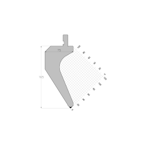 ES PUNCH 85° R0.8 H165 L800S mm