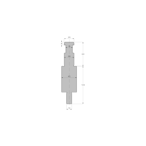 PUNCH EHT ADAPTER H100 L150 mm